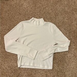 American Eagle Outfitters Cream Turtleneck Top